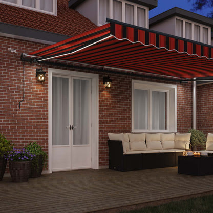 Tessuto per Tenda arancione e marrone 500 × 300 cm Poliestere | homemem39