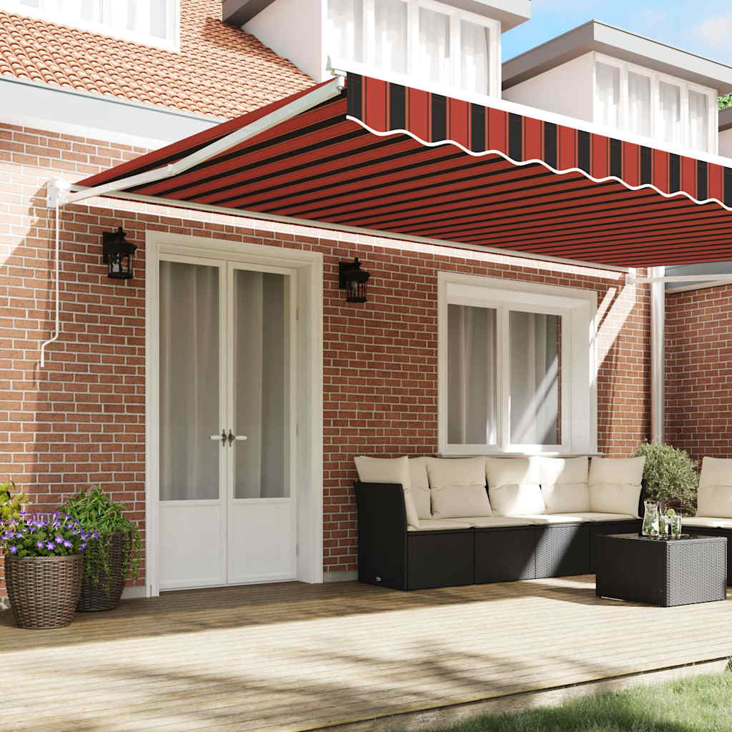 Tenda Retrattile Arancione e Marrone 500 × 300 cm - homemem39