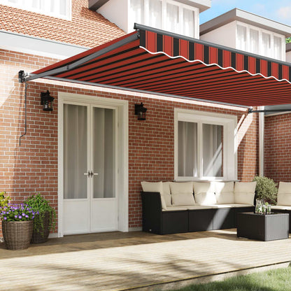 Tenda da Sole Arancione e Marrone 500 x 300 x 165 cm
