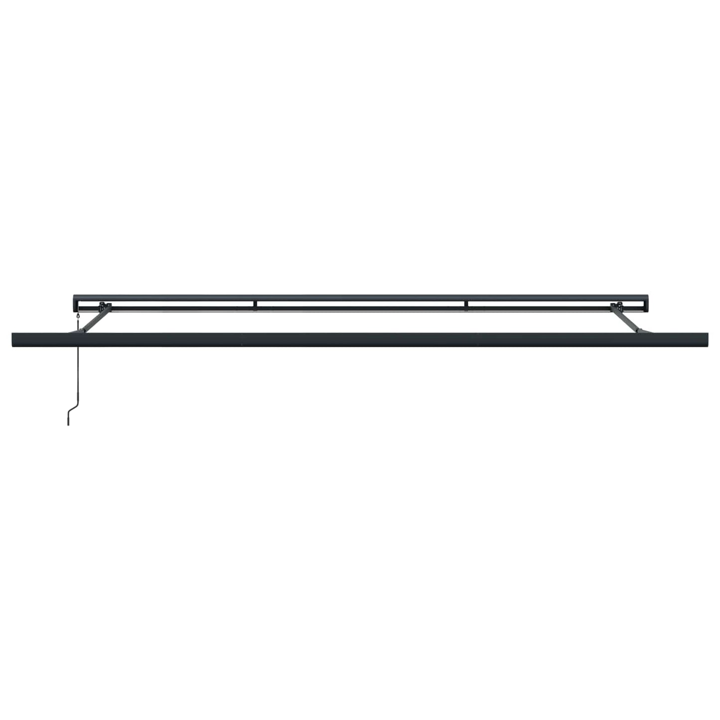 Tenda Retrattile Rosso e Nero 500 × 300 cm Tessuto e Metallo | homemem39
