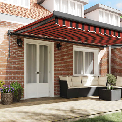Tenda da Sole Arancione e Marrone 500 x 300 x 165 cm | homemem39