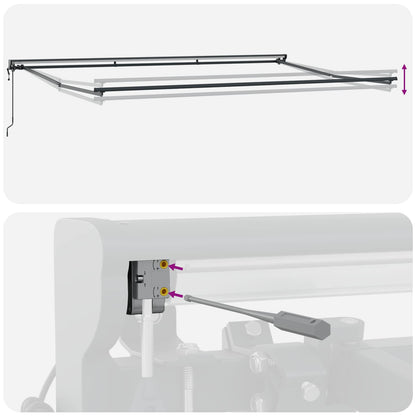 Struttura della tenda Arancione e Nero 500 × 300 cm | homemem39