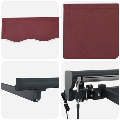 Struttura della tenda Borgogna 500 × 300 cm | homemem39