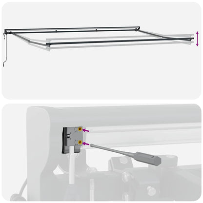 Struttura della tenda Borgogna 500 × 300 cm | homemem39