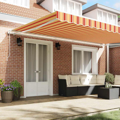 Tenda retrattile Giallo e Arancione 500 × 300 cm | homemem39