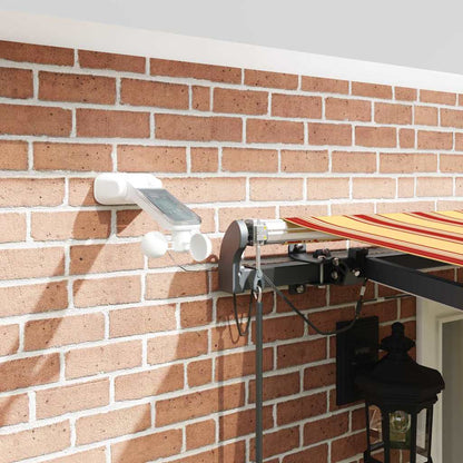 Tenda Retrattile con giallo e arancione 500 × 300 cm Tessuto - homemem39