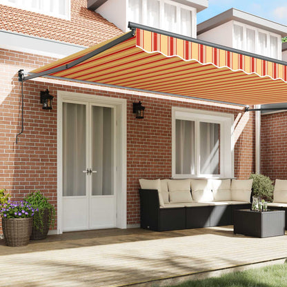 Tenda retrattile Giallo e Arancione 500 x 300 x 165 cm | homemem39