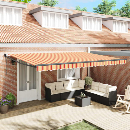 Tenda retrattile Crema 500 x 300 x 165 cm Poliestere e Metallo | homemem39