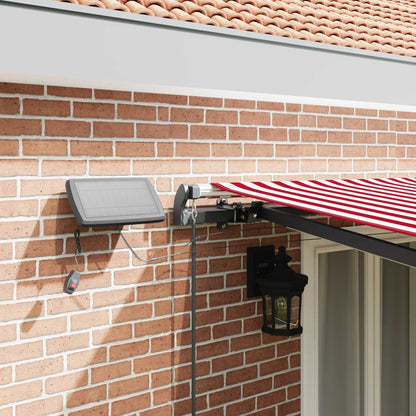 Tenda retrattile Rosso e Bianco 500 × 300 cm | homemem39