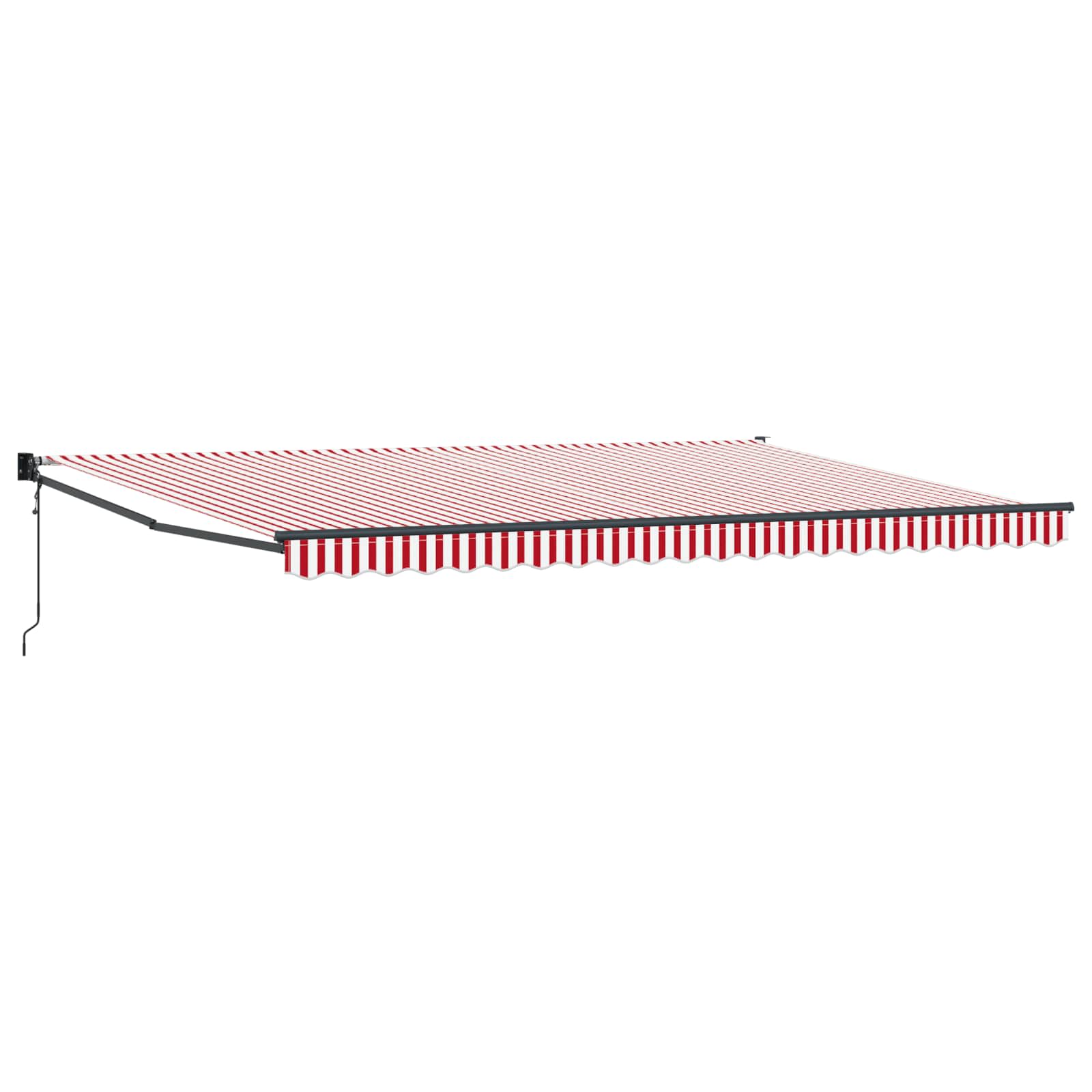 Tenda retrattile Rosso e Bianco 500 x 300 x 165 cm | homemem39