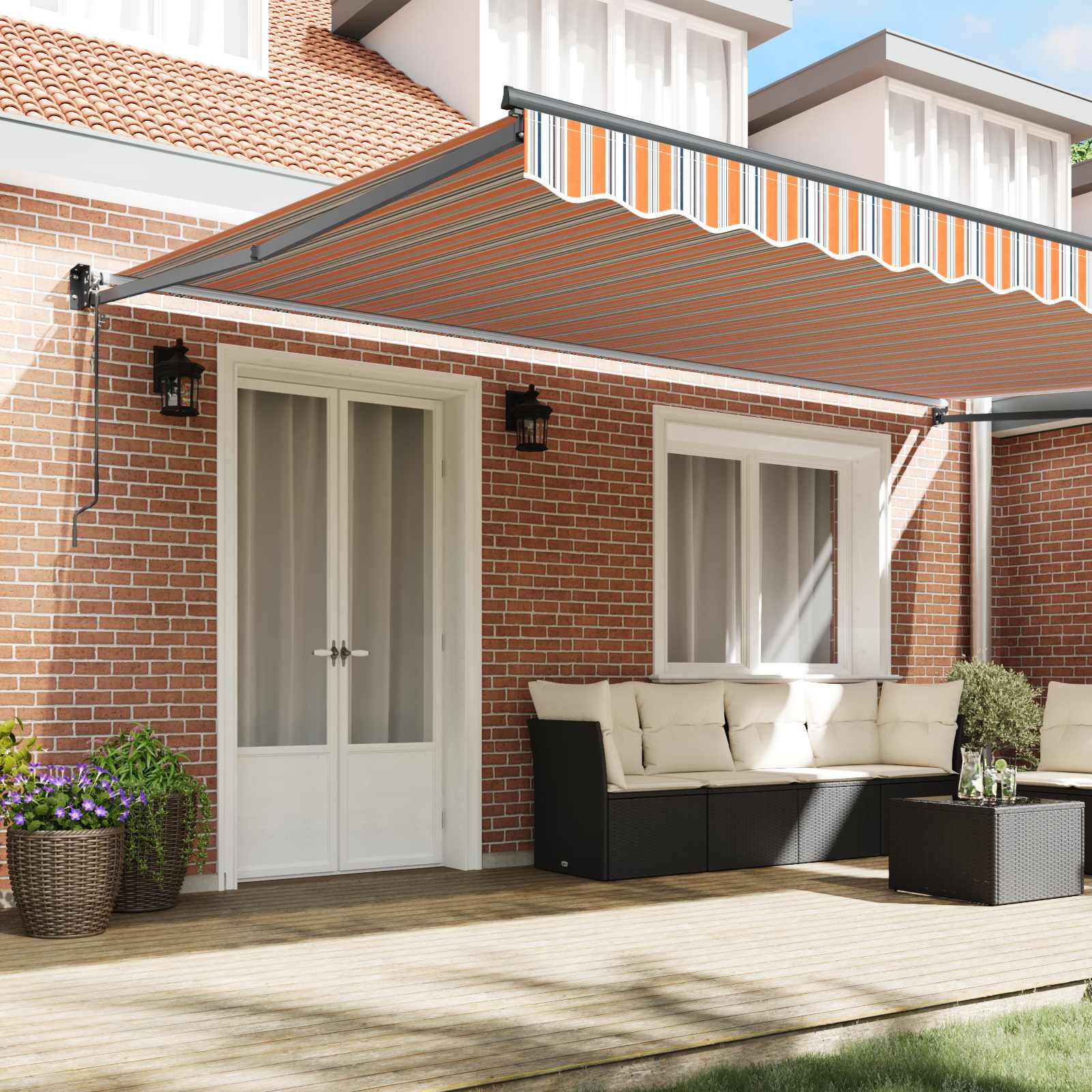 Tenda retrattile Multicolore 500 x 300 x 165 cm | homemem39