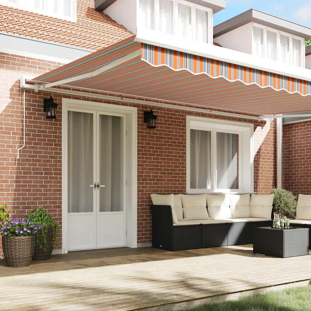 Tenda retrattile Multicolore 500 × 300 cm Tela e Alluminio | homemem39