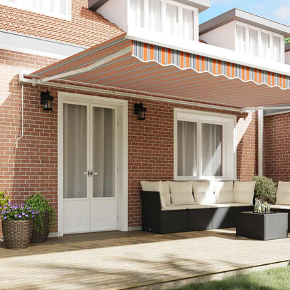 Tenda retrattile Multicolore 500 × 300 cm Tela e Alluminio | homemem39