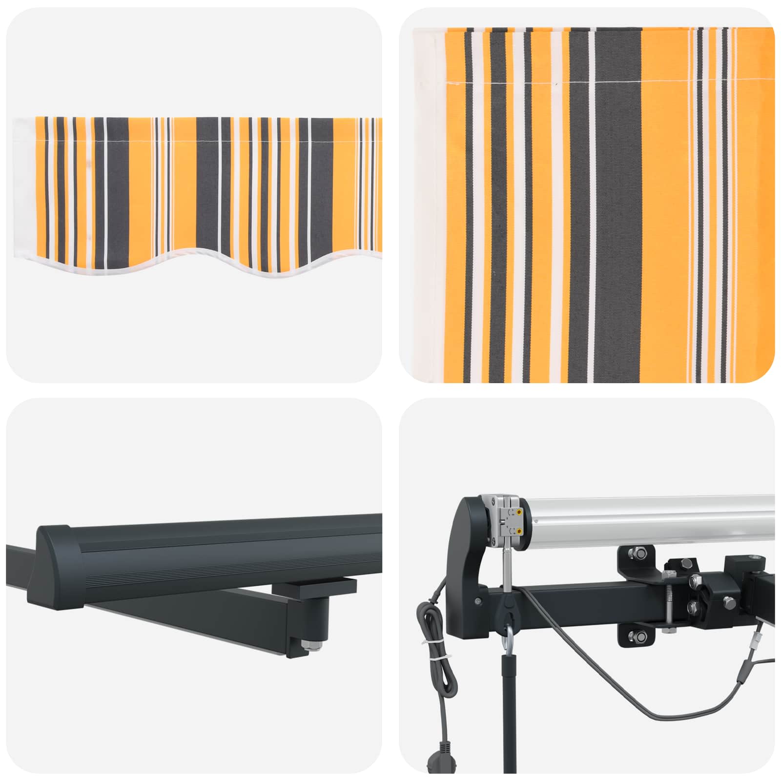 Tenda retrattile Multicolore 500 × 300 cm Poliestere | homemem39
