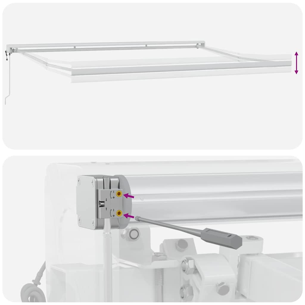 Tenda retrattile Multicolore 500 × 300 cm Tessuto e Metallo | homemem39