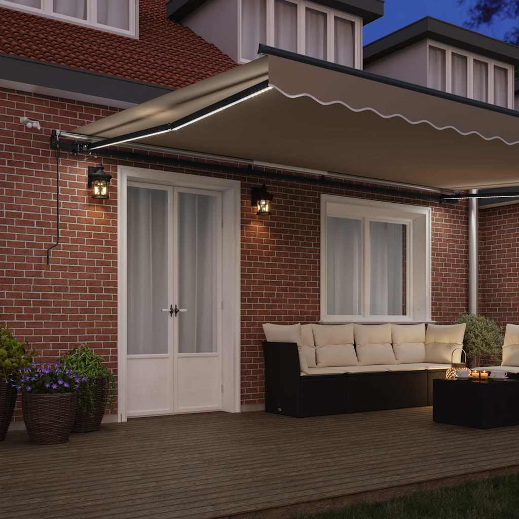 Tessuto per Tenda con Beige 500 × 300 cm Poliestere