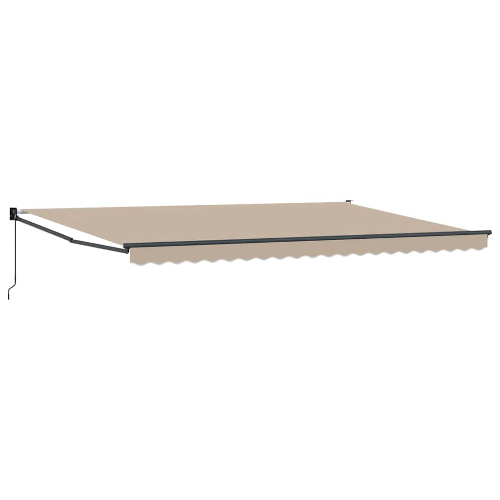 Tenda da Sole Beige 500 x 300 x 165 cm Poliestere e Metallo