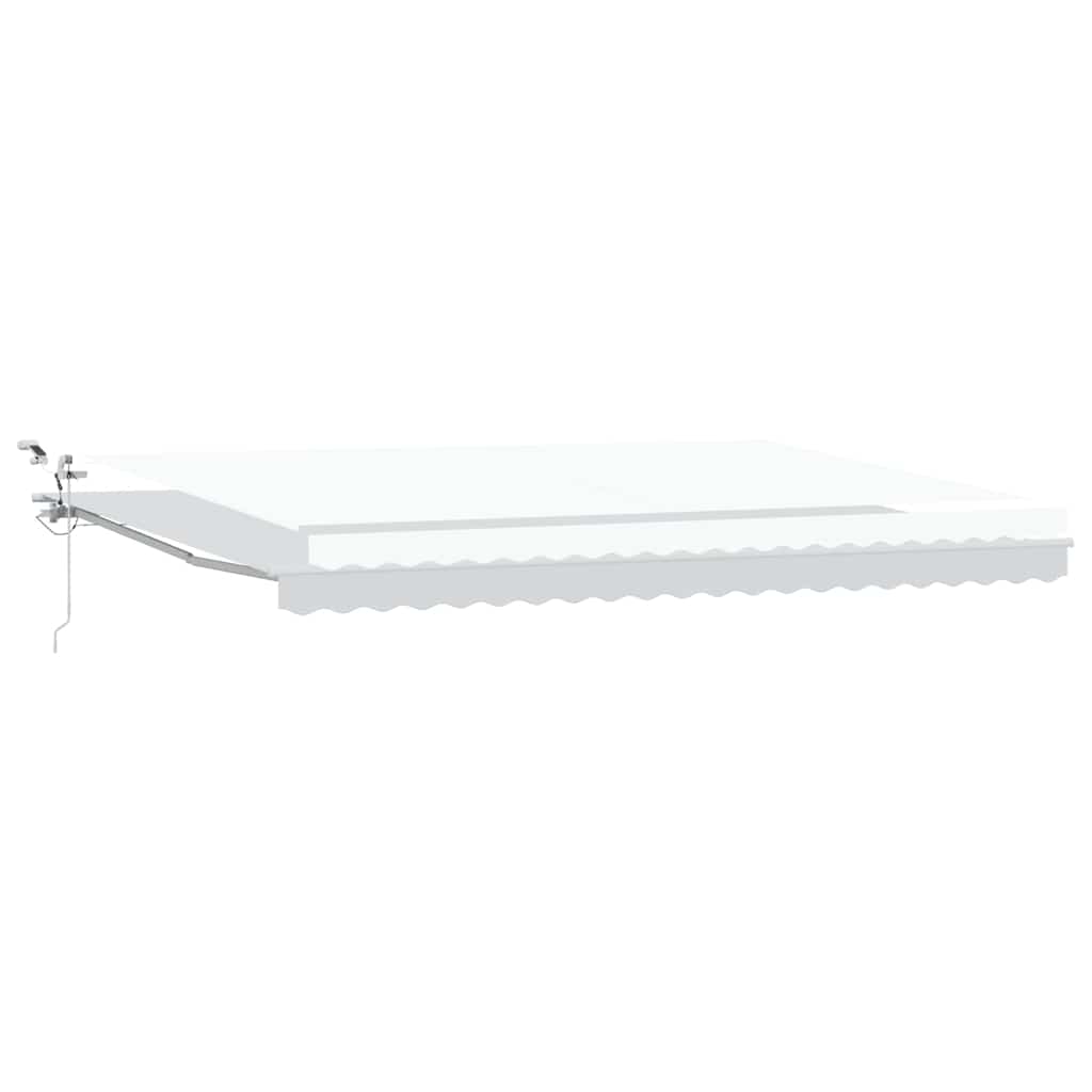 Tenda retrattile Bianco 500 × 300 cm Poliestere | homemem39