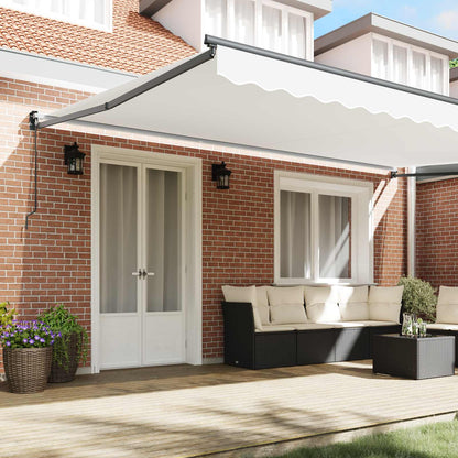 Tenda retrattile Bianco 500 x 300 x 165 cm | homemem39