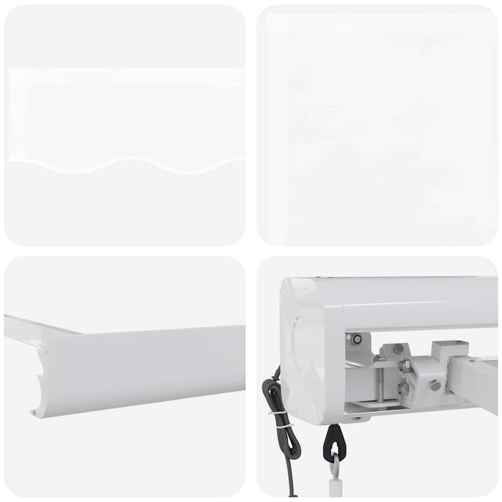 Tenda retrattile Bianco 500 x 300 x 165 cm Tessuto e Metallo | homemem39