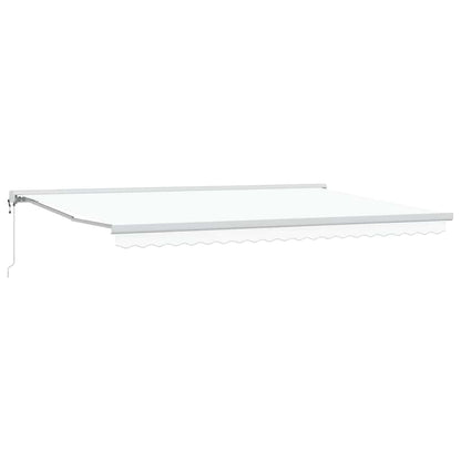 Tenda retrattile Bianco 500 x 300 x 165 cm Tessuto e Metallo | homemem39
