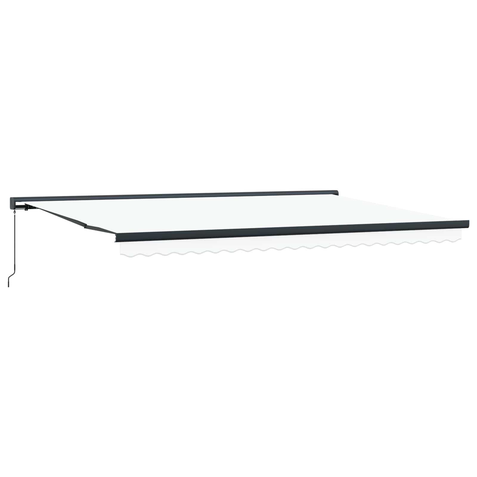 Tenda retrattile Bianco 500 × 300 cm Tela e Alluminio | homemem39