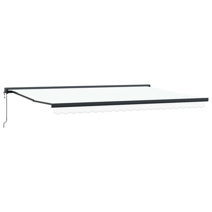 Tenda retrattile Bianco 500 x 300 x 165 cm Tessuto e Metallo | homemem39