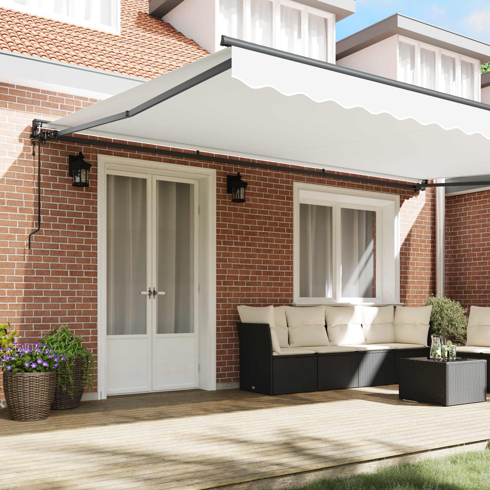 Struttura della tenda Bianco 500 × 300 cm | homemem39
