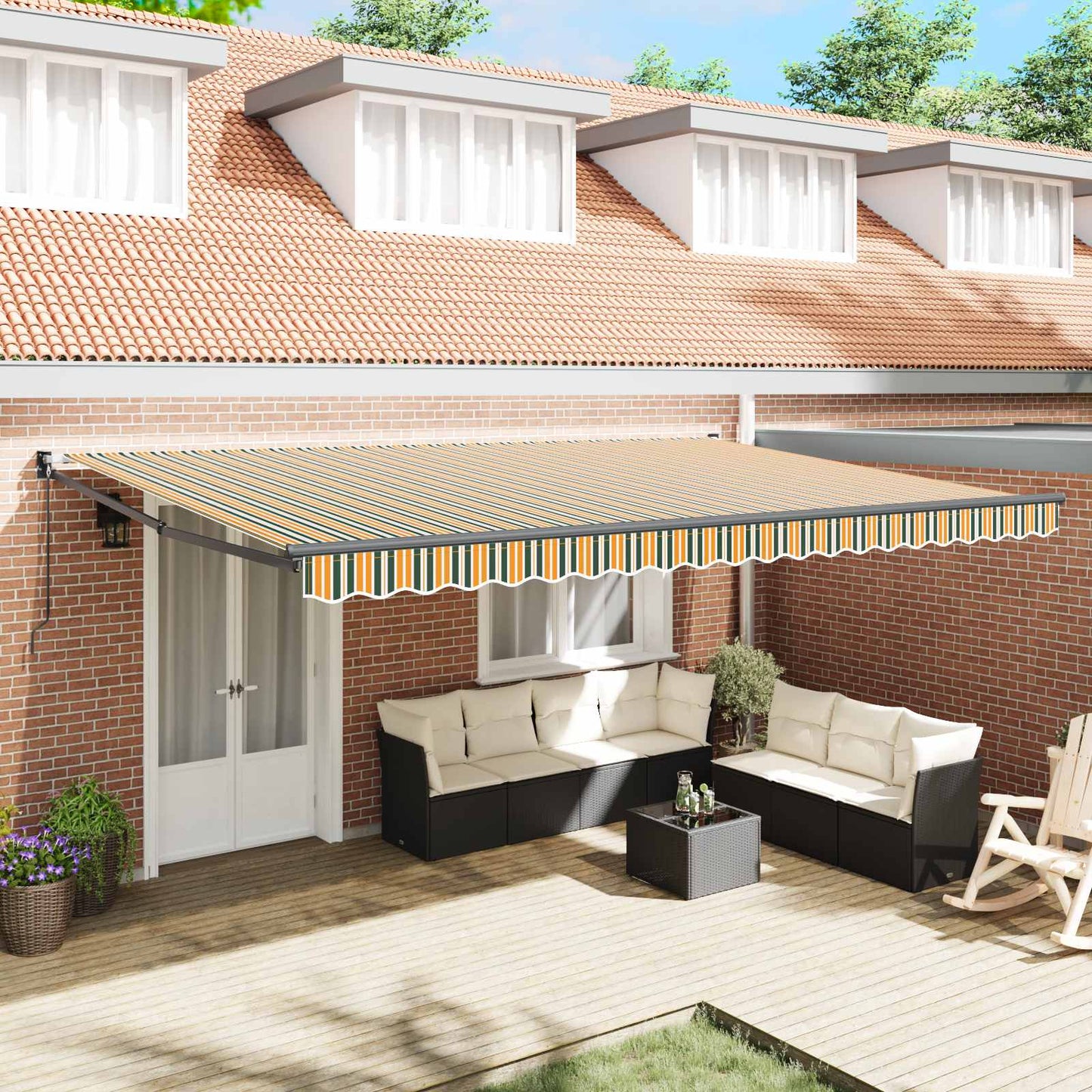 Tenda retrattile Multicolore 500 × 300 cm | homemem39