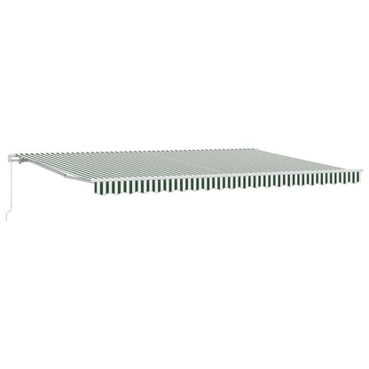 Tenda retrattile Verde e Bianco 500 × 300 cm | homemem39