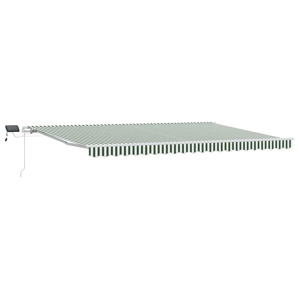 Tenda retrattile Verde e Bianco 500 × 300 cm | homemem39