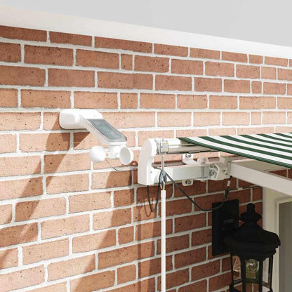 Tenda retrattile Verde e Bianco 500 × 300 cm Poliestere | homemem39