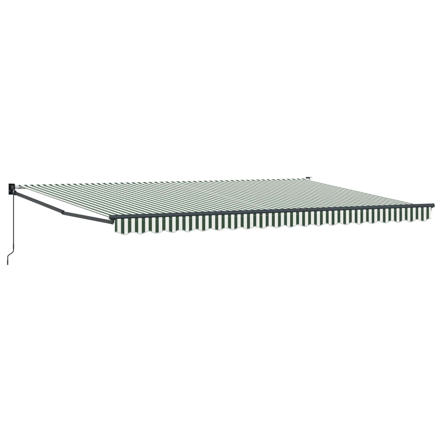 Tenda retrattile Verde 500 × 300 cm 100% Poliestere e Alluminio | homemem39