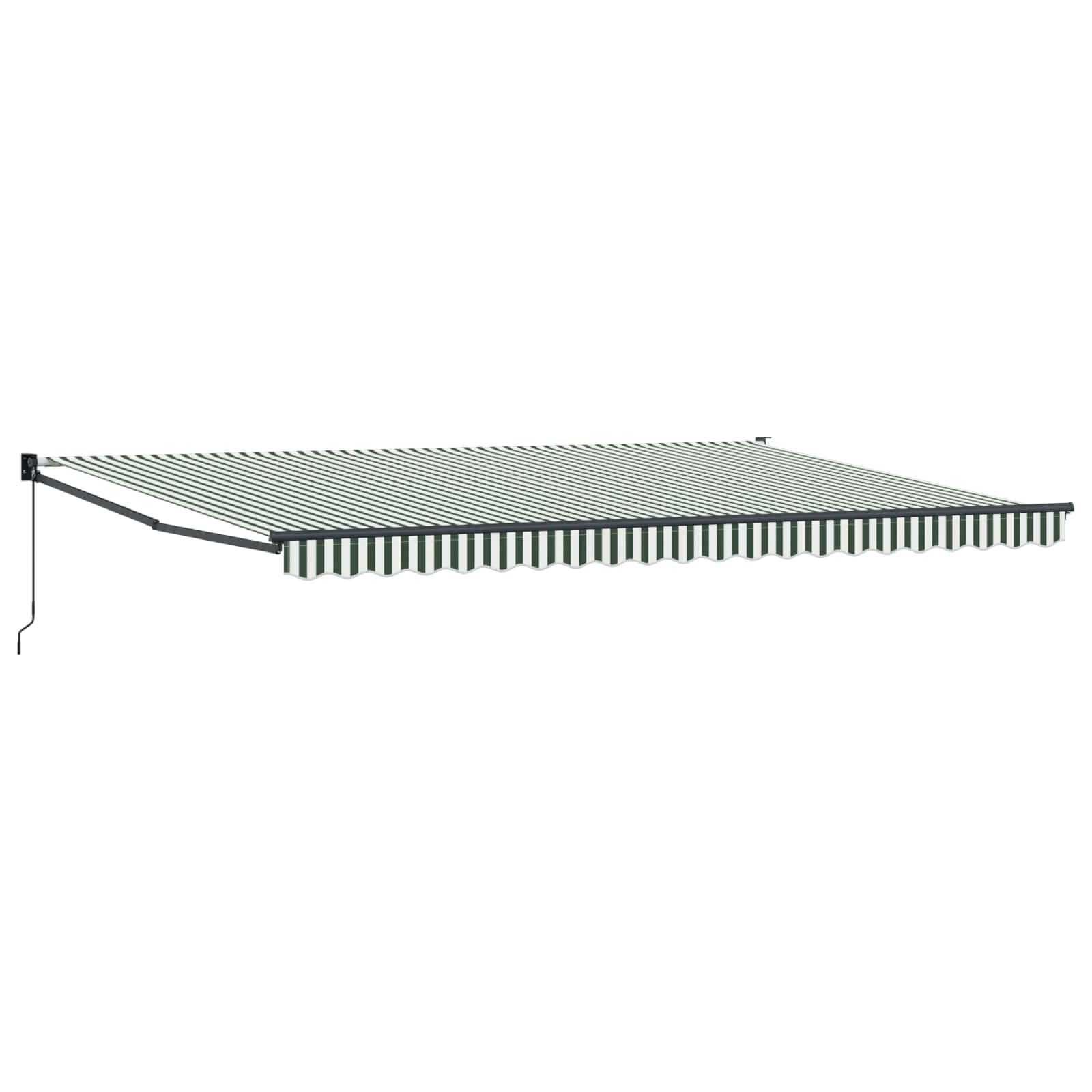 Tenda retrattile Verde 500 × 300 cm 100% Poliestere e Alluminio | homemem39