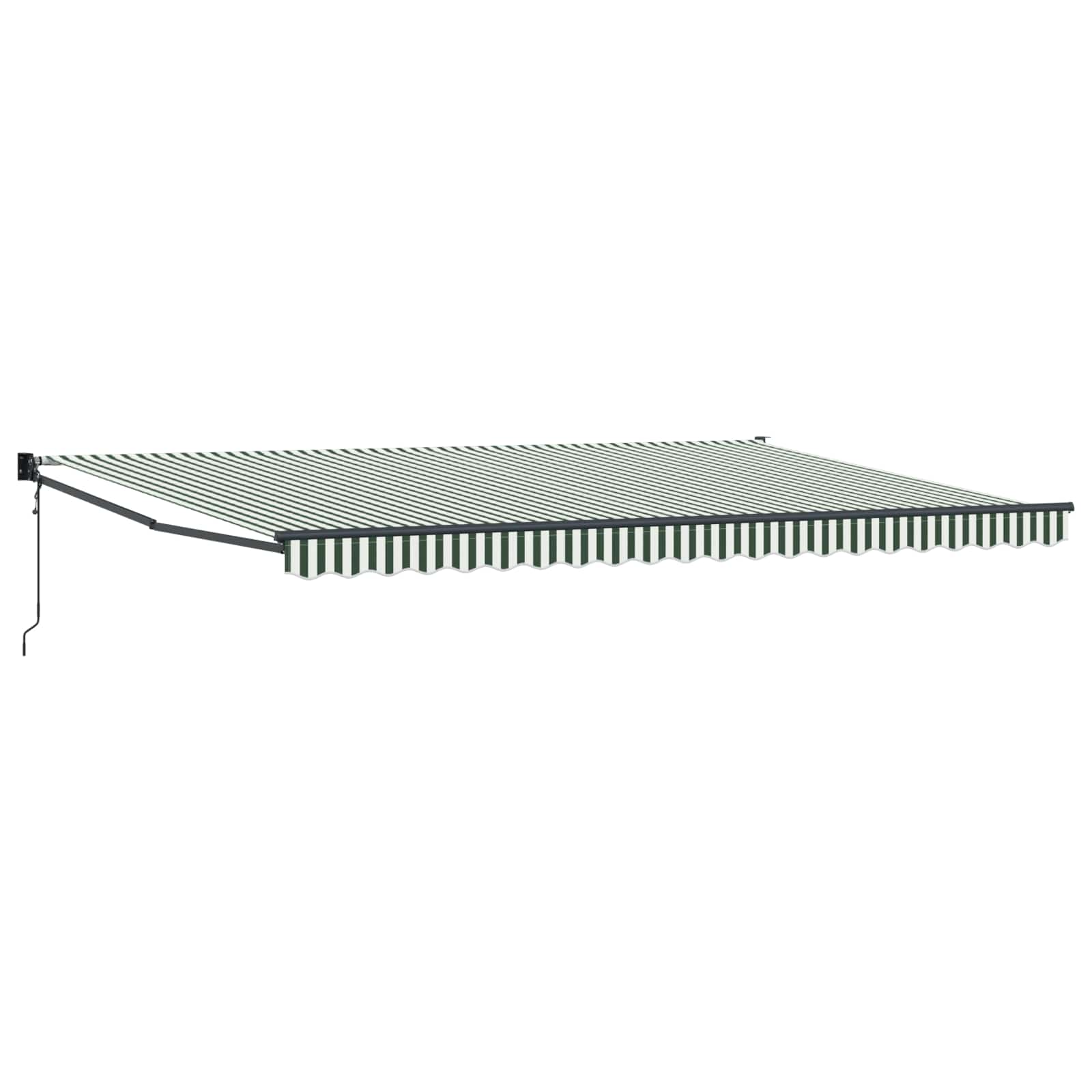 Tenda retrattile Verde e Bianco 500 × 300 cm | homemem39
