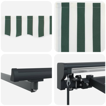 Struttura della tenda Verde e Bianco 500 × 300 cm | homemem39