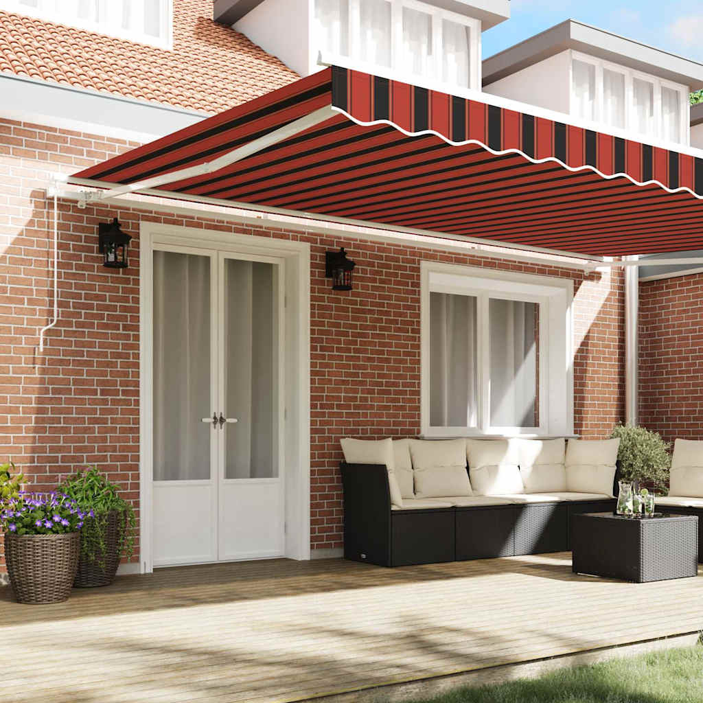 Tenda Retrattile Arancione e Marrone 500 × 350 cm | homemem39