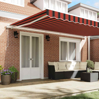 Tenda retrattile arancione e marrone 500 × 300 cm