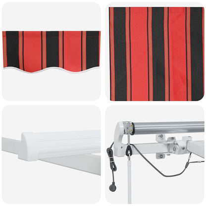Tenda Retrattile Arancione e Marrone 500 × 350 cm | homemem39