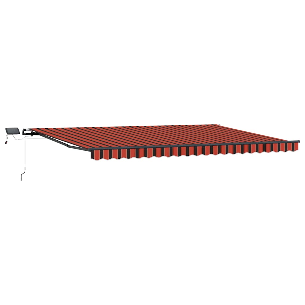 Tenda Retrattile arancione e marrone 500 ×350 cm Tessuto - homemem39