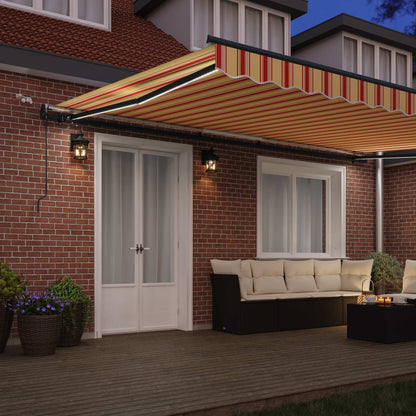 Tessuto per Tenda Giallo e Arancione 500 × 350 cm Poliestere | homemem39