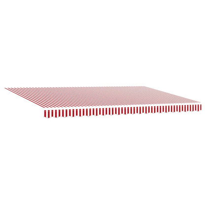 Tettuccio Elettrico Retrattile Rosso e Bianco 500 × 350 cm | homemem39