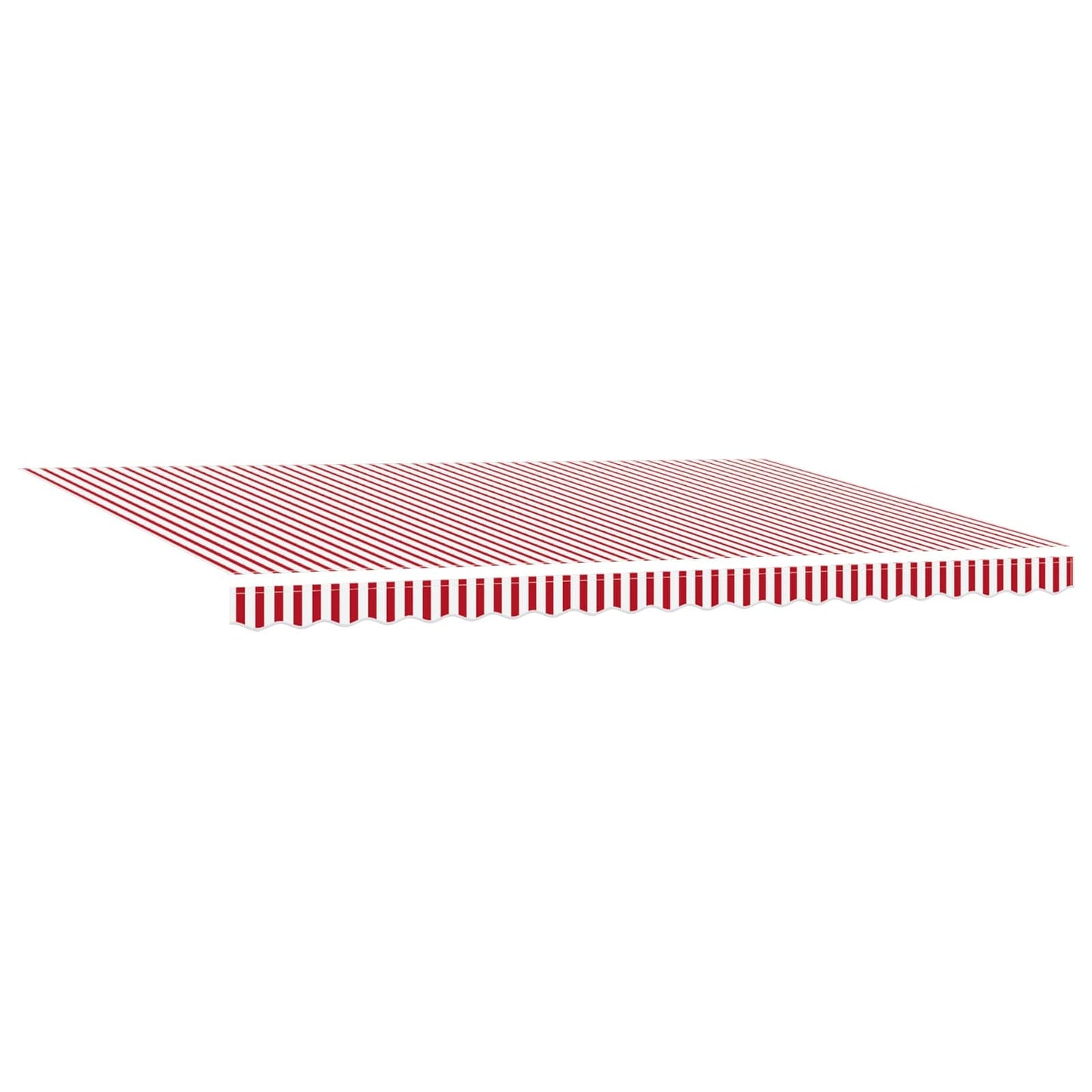 Tenda Retrattile Rosso e Bianco 500 × 350 cm | homemem39