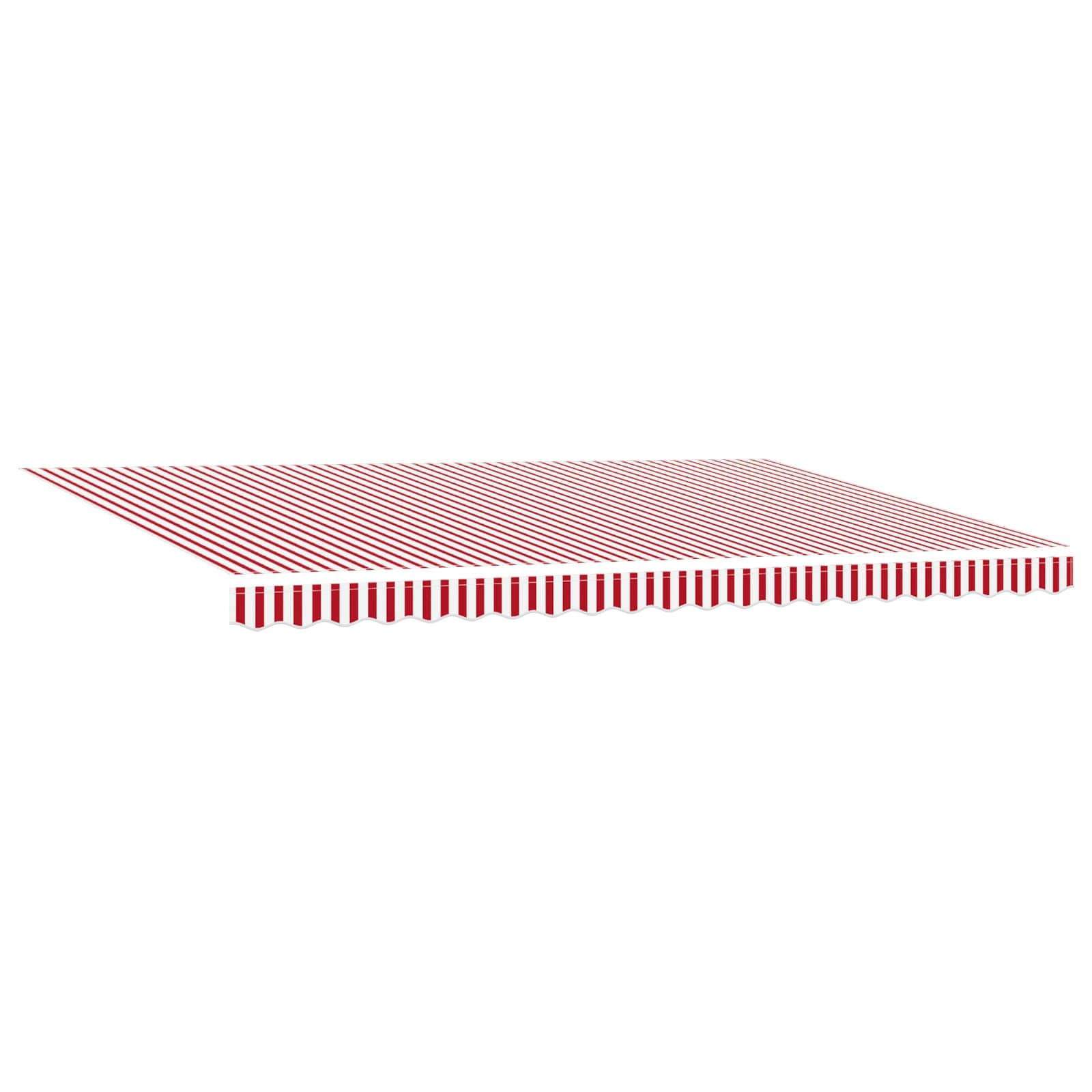 Tenda Retrattile Rosso e Bianco 500 × 350 cm | homemem39