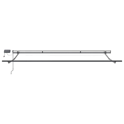 Tenda Retrattile Rosso e bianco 500 ×350 cm Tessuto | homemem39