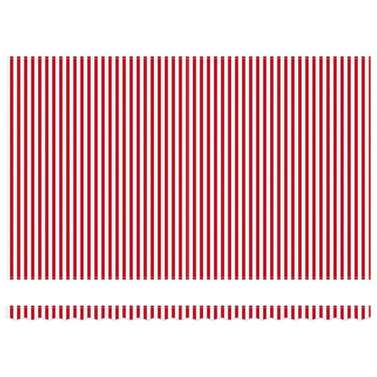 Tenda Retrattile Rosso e Bianco 500 × 350 cm | homemem39