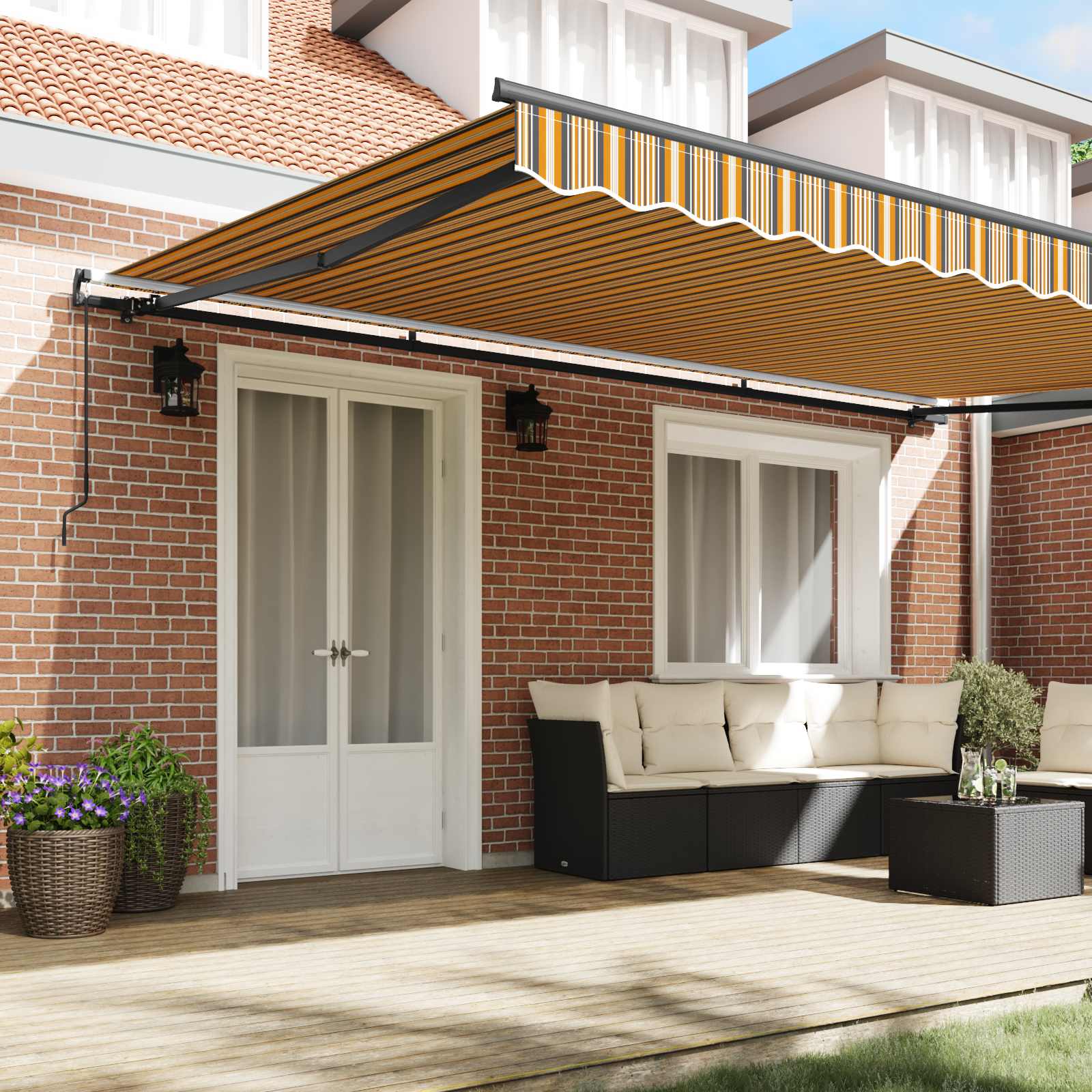 Tenda retrattile Multicolore 500 × 350 cm | homemem39