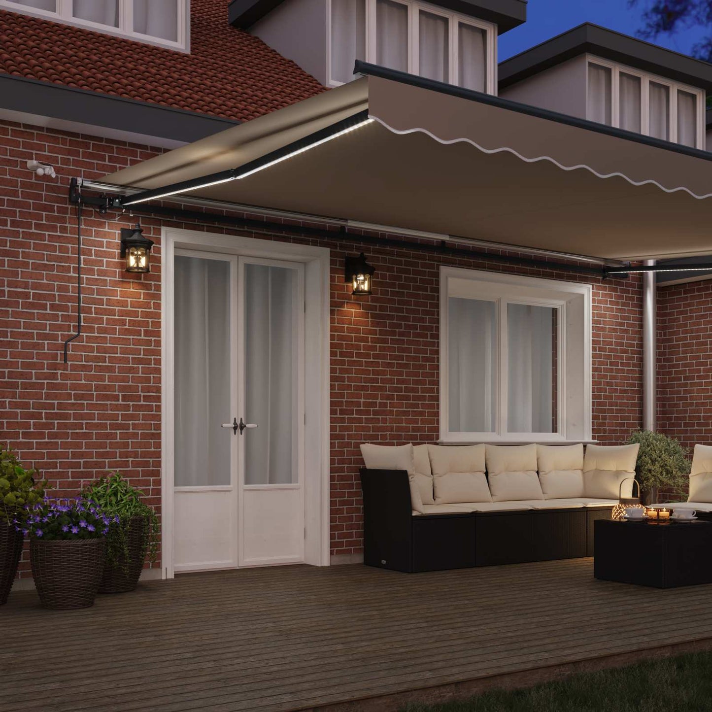 Tessuto per Tenda Beige 500 × 350 cm Poliestere | homemem39