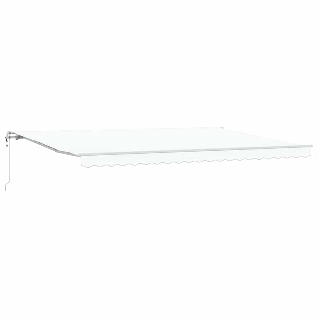Tettuccio Elettrico Retrattile Bianco 500 × 350 cm | homemem39