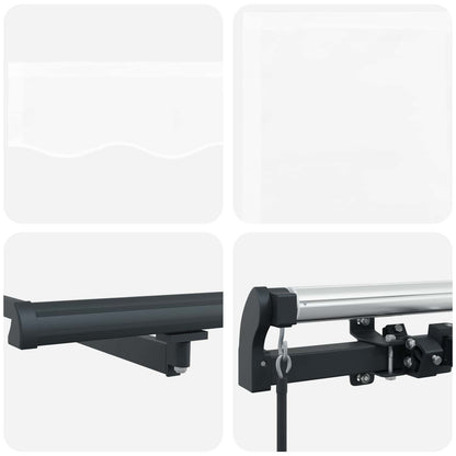 Tenda Retrattile Bianco 500 × 350 cm Poliestere e Acciaio | homemem39